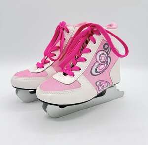 Blade Runner Zig Zag 6.0 Ice Skates White/Pink 10J Junior Girls Recreational